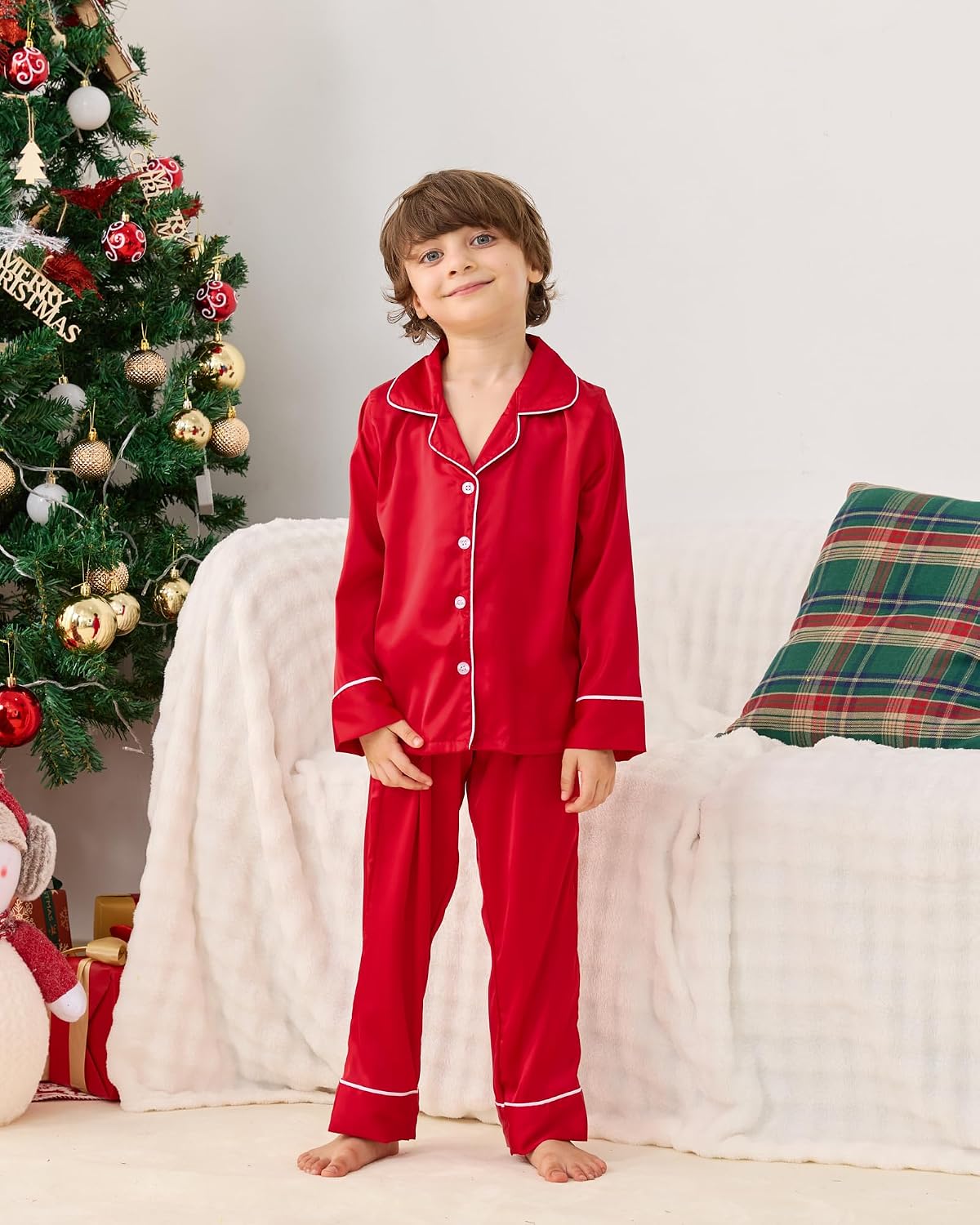 Thumbnail 6 de LYSTAO Christmas Pajamas in Satin