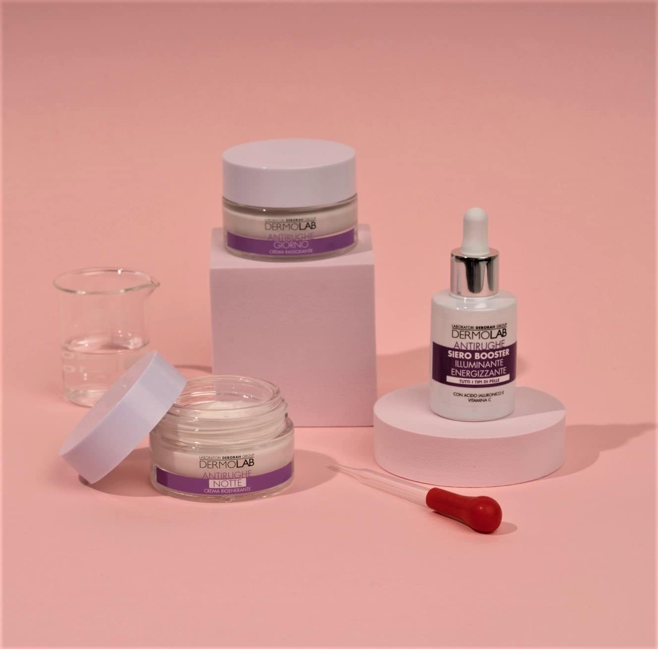 Detalle de Dermolab Crema Viso Giorno Rassodante Antirughe con Vitamina C e SPF 10, 50 ml
