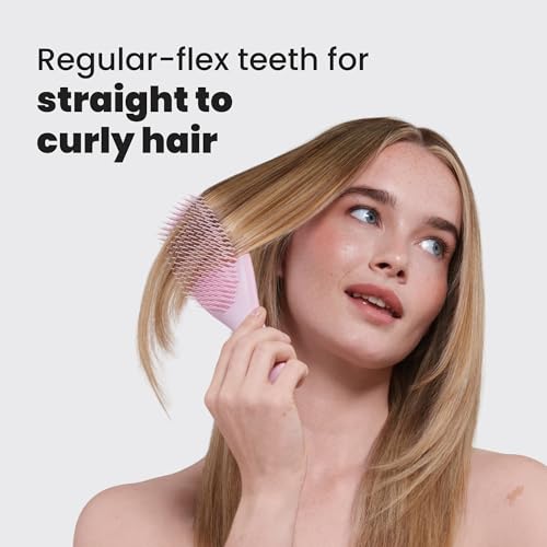 Detalle de Tangle Teezer Ultimate Detangler Hairbrush – For Wet & Dry Hair (Millennial Pink)