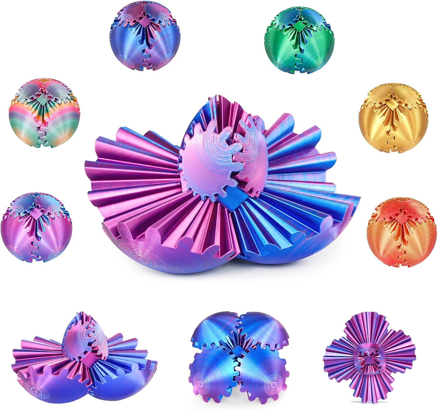 Thumbnail 6 de Gear Ball fidget spinner 2.5 inch purple