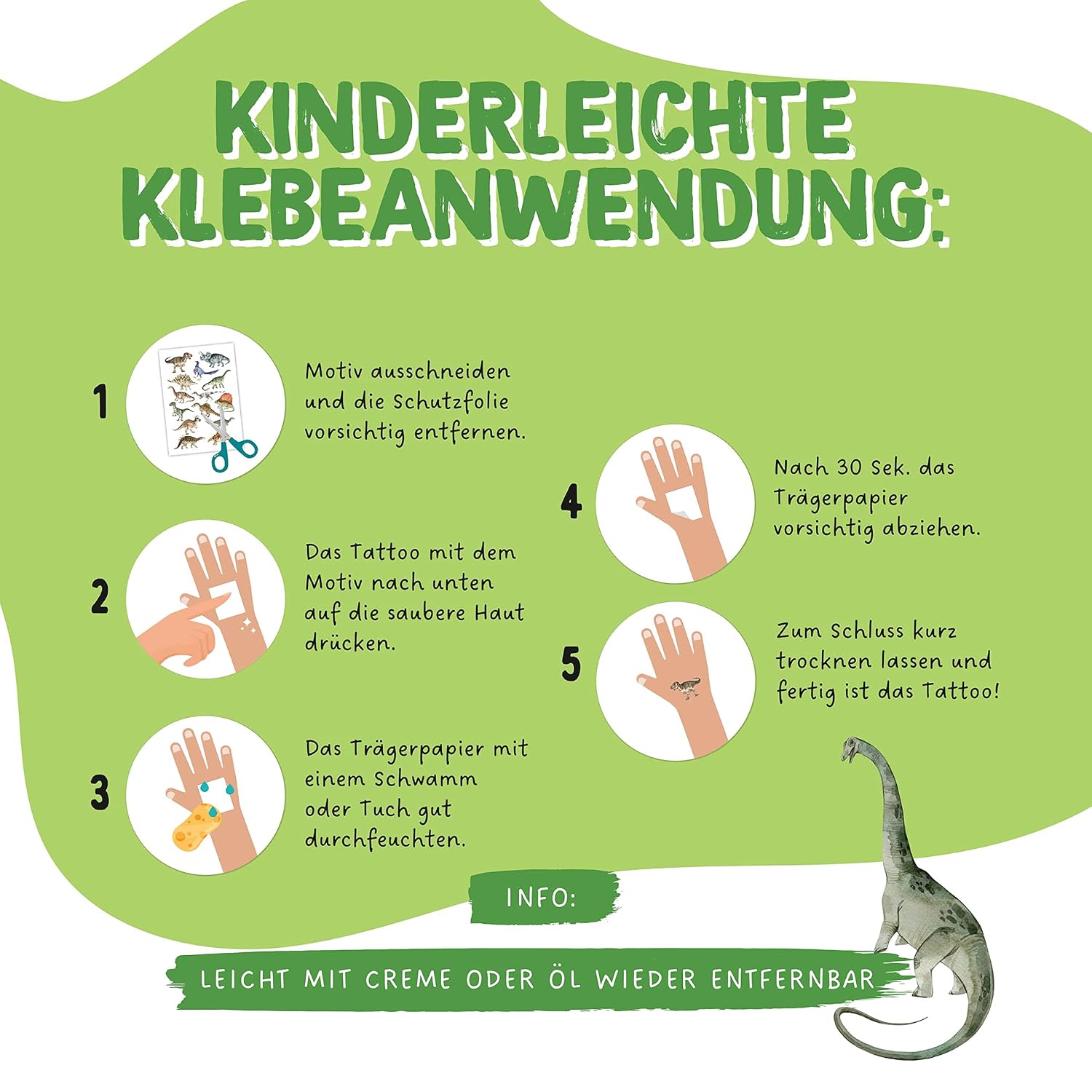 Detalle 2 de Papierdrachen Kindertattoos Set 27 Motive
