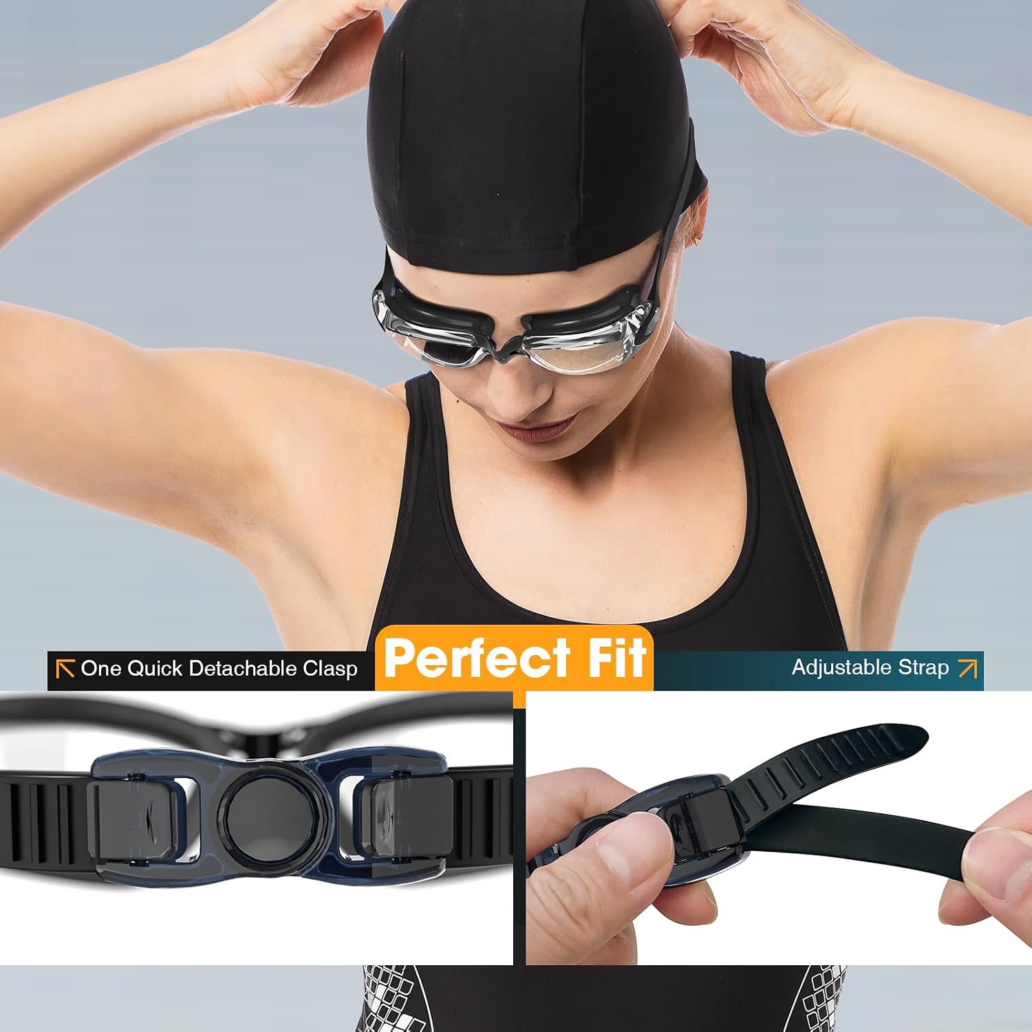 Thumbnail 5 de EasYoung Swimming Goggles 2-Pack: Anti-Fog, UV Protection, No Leaking