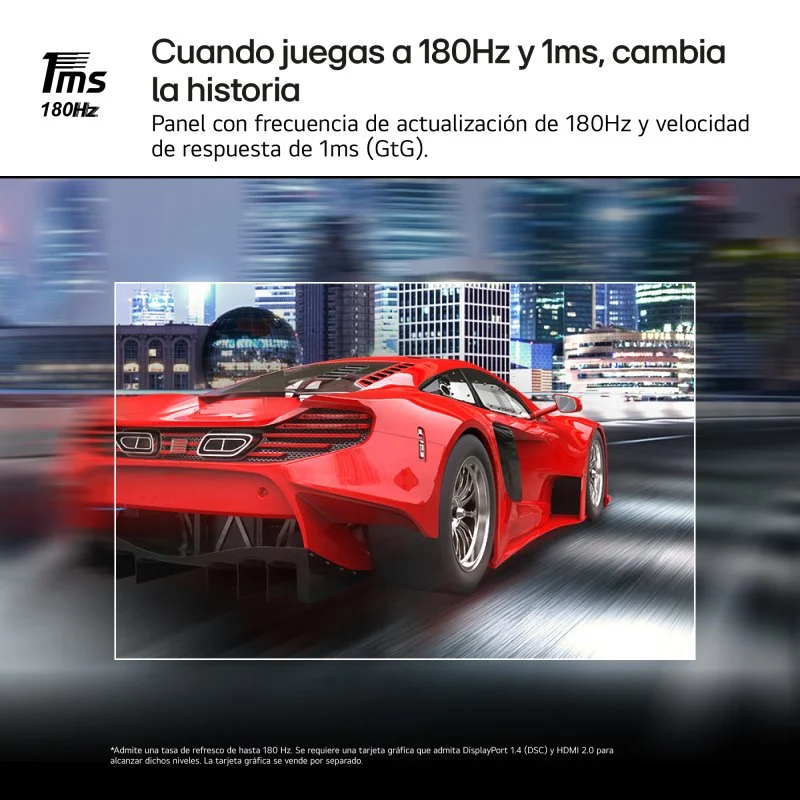 Thumbnail 3 de LG UltraGear 32GS60QC-B Monitor 31,5" QHD 180 Hz Curvo