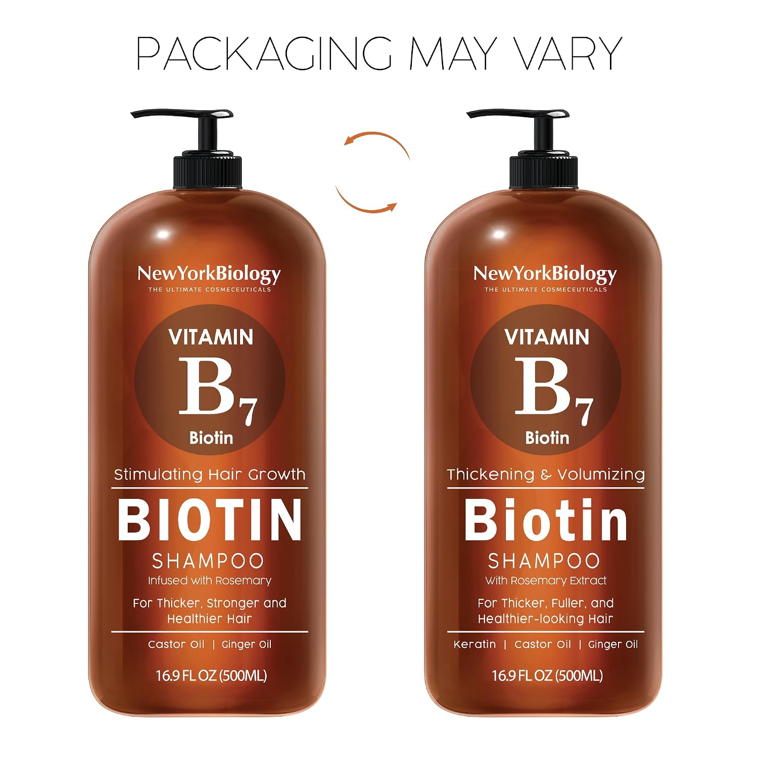 Detalle de New York Biology Biotin Shampoo, 16.9 Fl Oz for Dry and Thin Hair