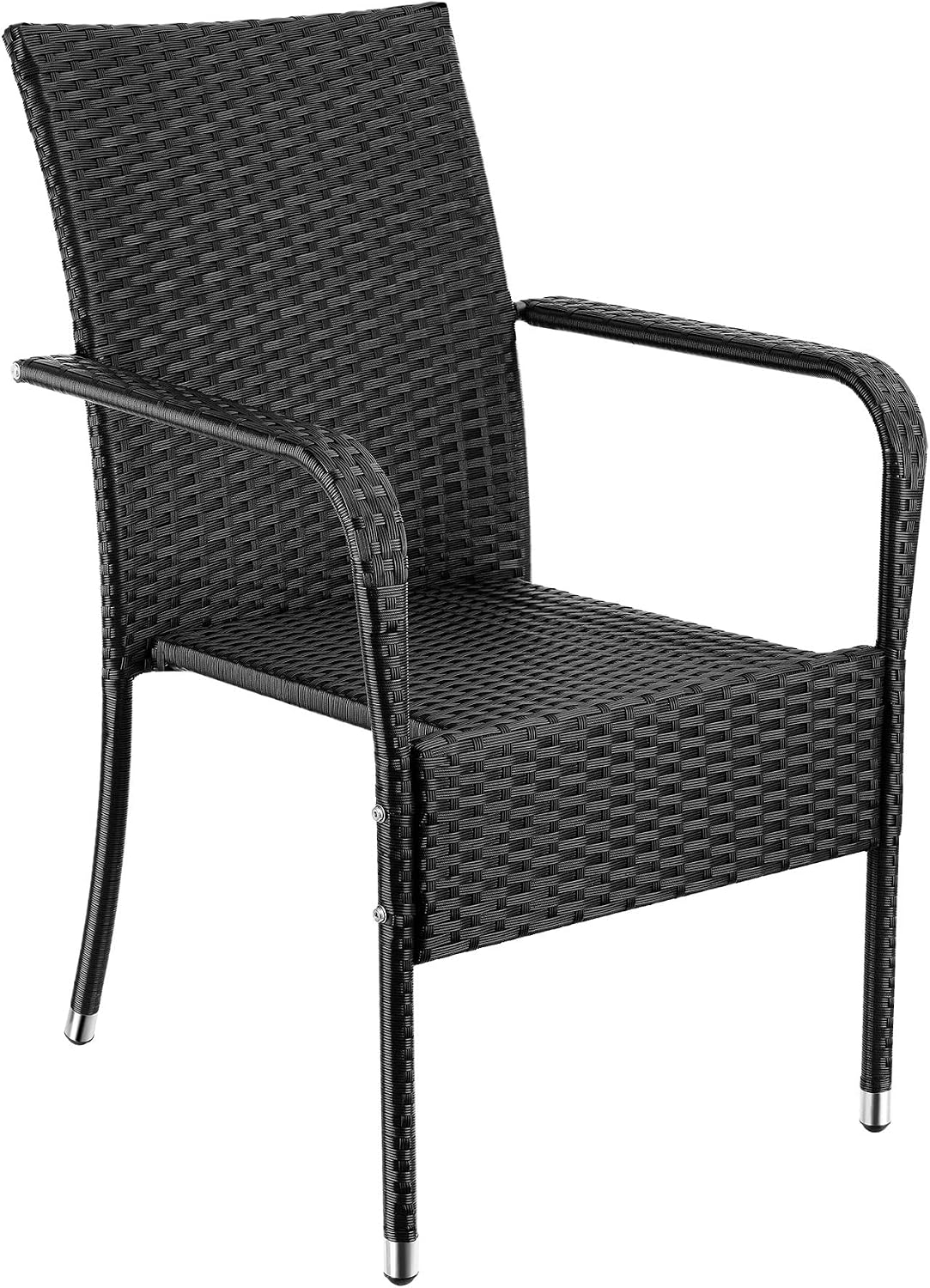 Detalle 2 de tectake Girona 406122 trädgårdsstolar, 8-pack med armstöd och stapelbar design
