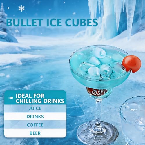Thumbnail 7 de Grennswick Portable Countertop Ice Maker, 2 Bullet Ice Sizes, 14kg/24h