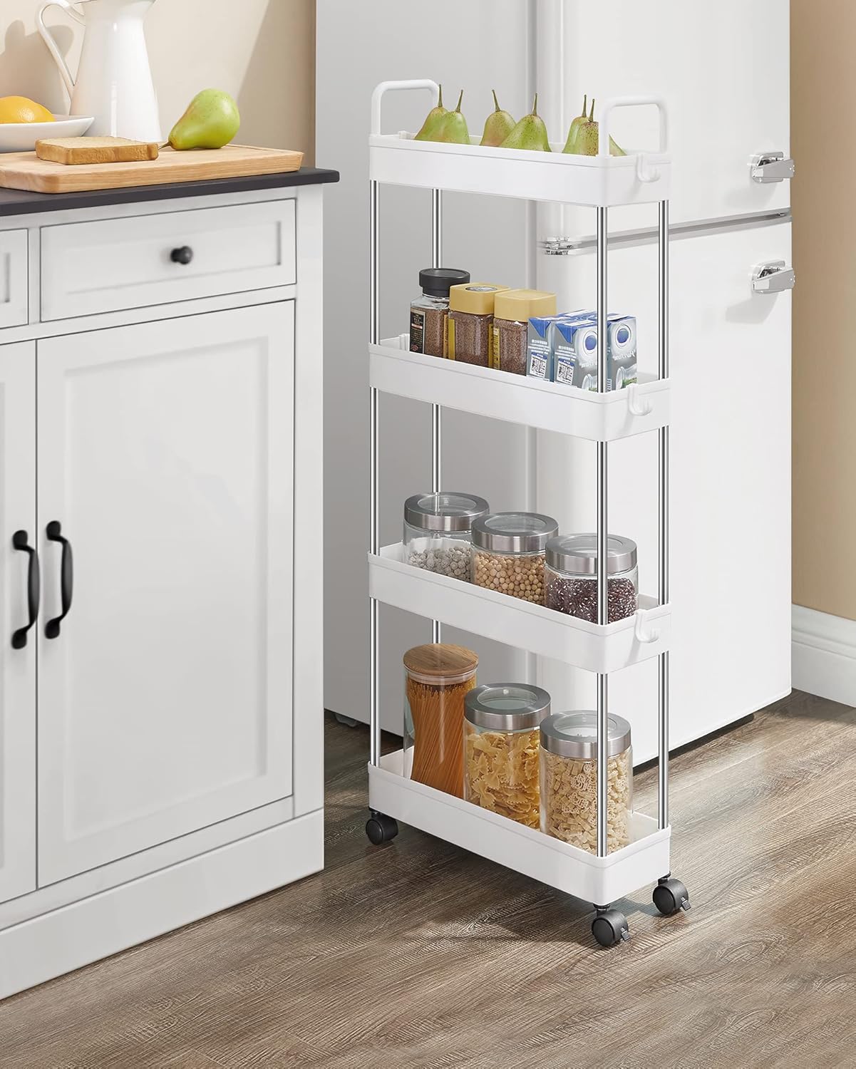 Detalle de SONGMICS KSC018W01 Carrello da cucina 40×13,5×93 cm