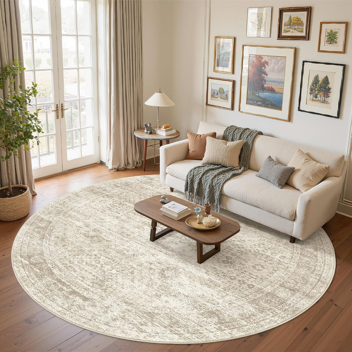 Detalle de Soalmost Round Area Rug 8x8