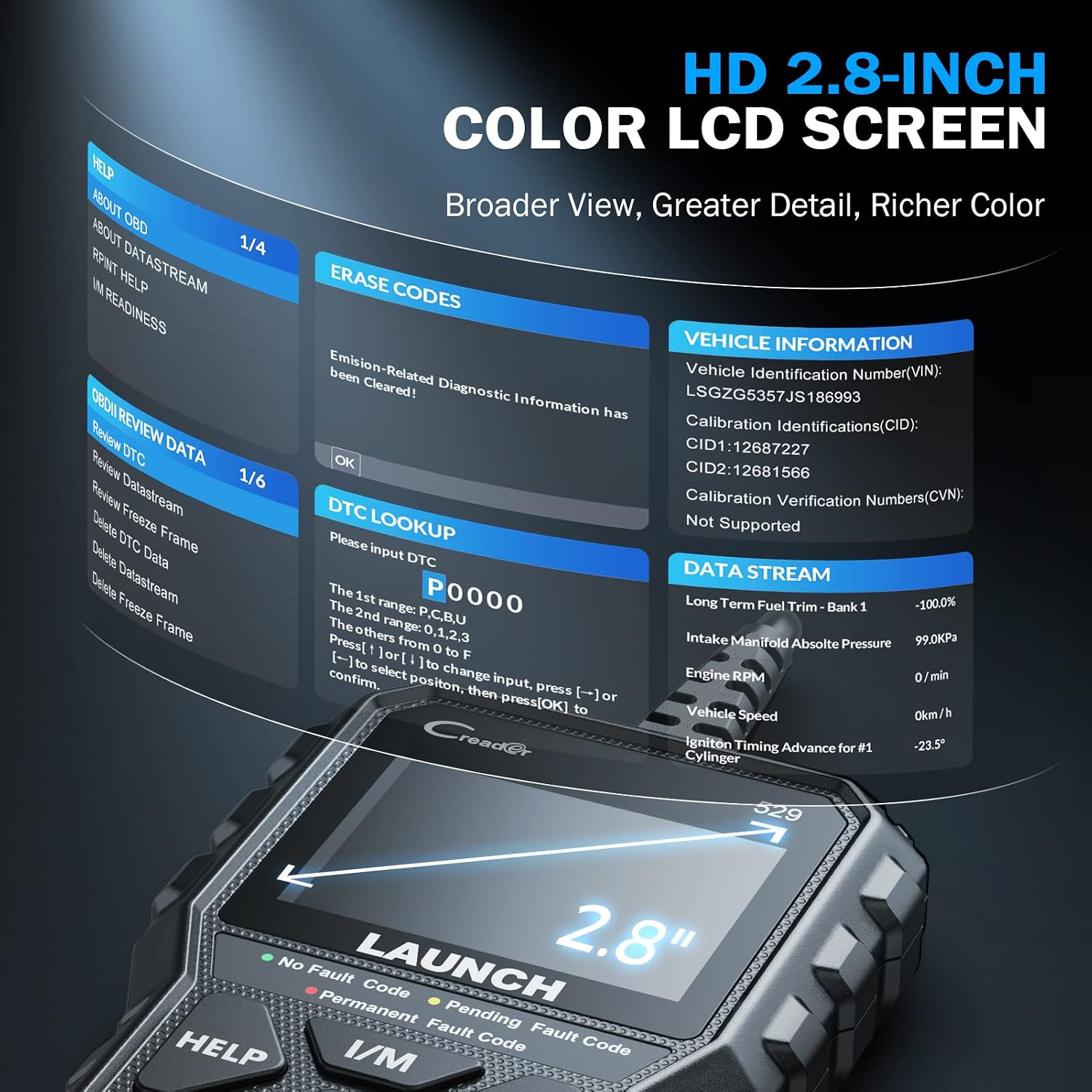 Thumbnail 5 de Launch CR529 Scanner OBD2 Diagnostic Voiture