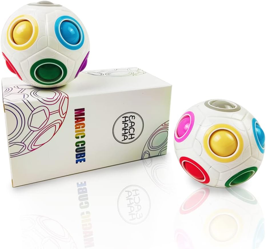 Detalle 2 de EACHHAHA 2 Pack Magic Rainbow Ball 🎱, Diversión para Todos