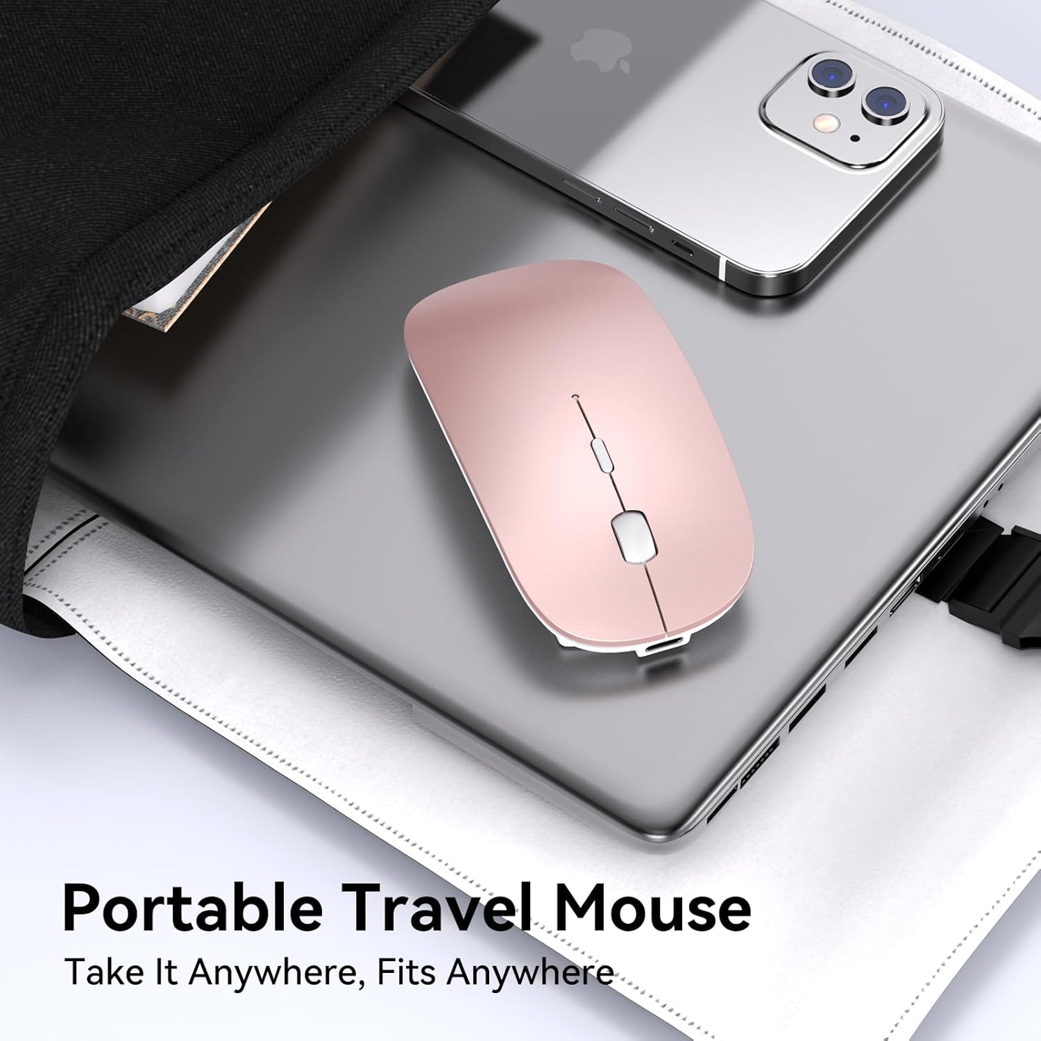 Thumbnail 5 de RaceGT Maus Kabellos USB-C & USB-A – Aufladbare 2,4 GHz Maus mit Vier DPI-Stufen, Beidfinger-/Beidhändig, Schlafmodus und leiser Klick