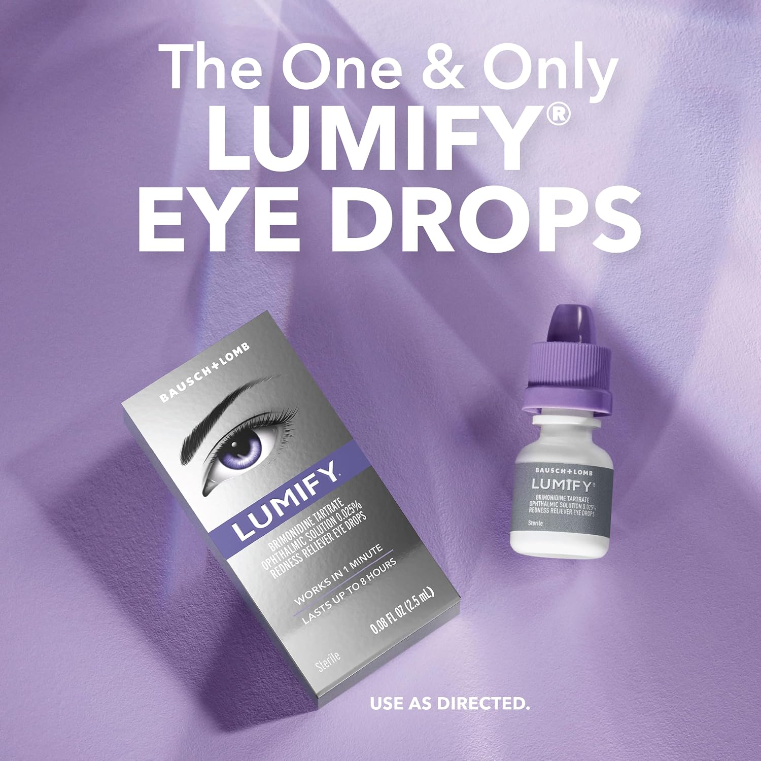 Detalle de LUMIFY Eye Drops for Red Eyes – Brimonidine Redness Reliever (0.25 Fl Oz / 7.5 mL)