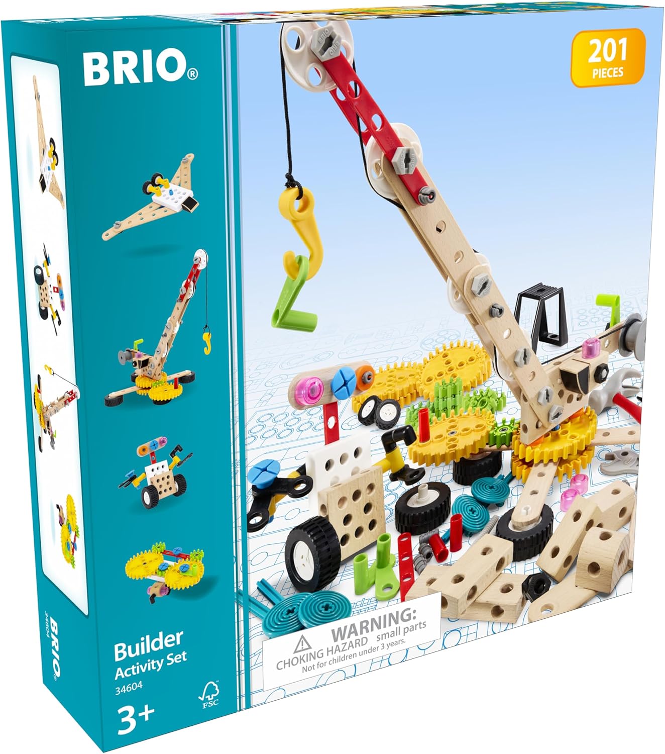 Detalle de BRIO Builder 34604 Kindergartenset – rollenspiel- & konstruktionsfreundliches Bau-Set ab 3 Jahren