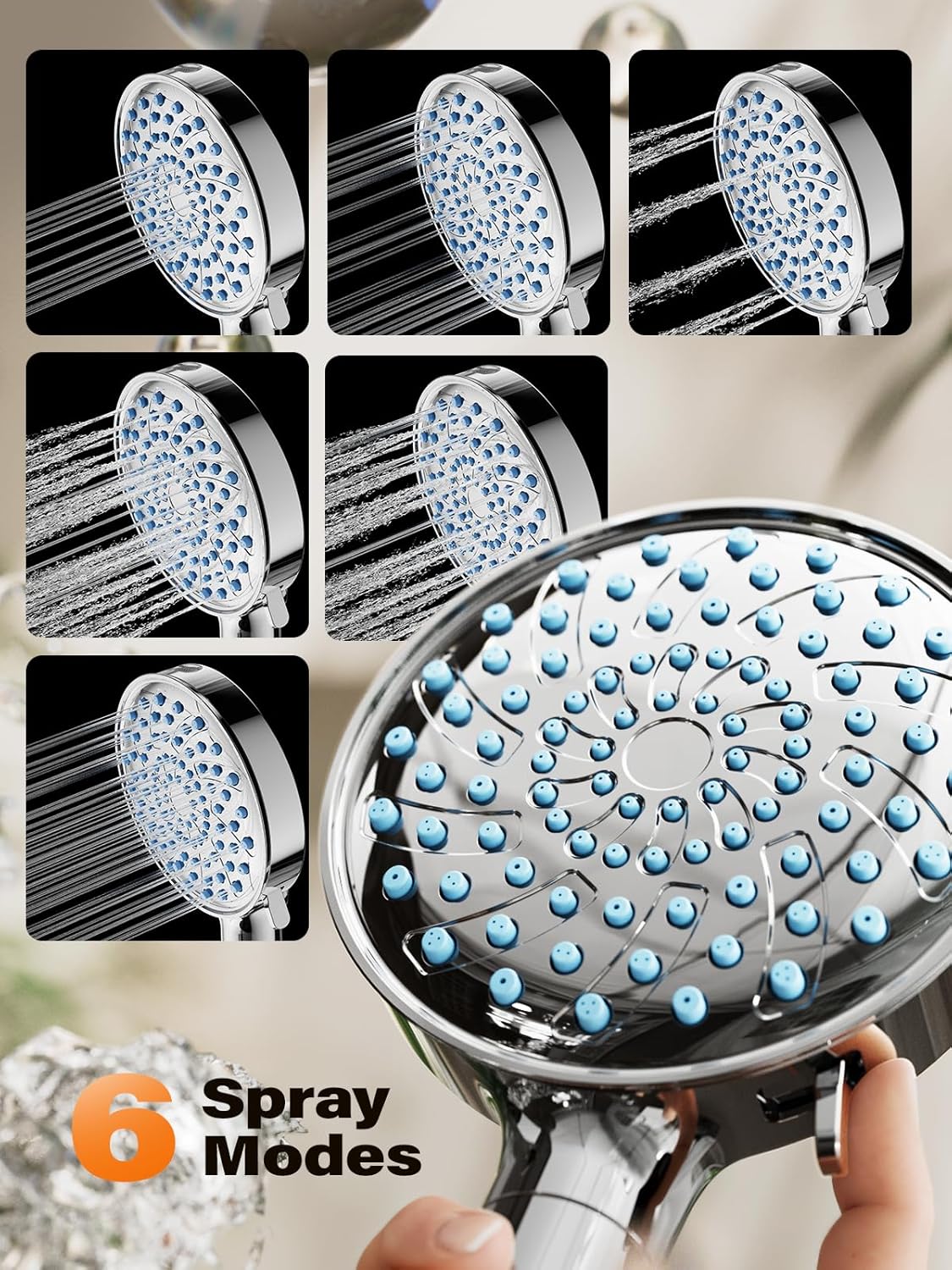 Thumbnail 2 de Cobbe Hard Water Shower Head 20 stage