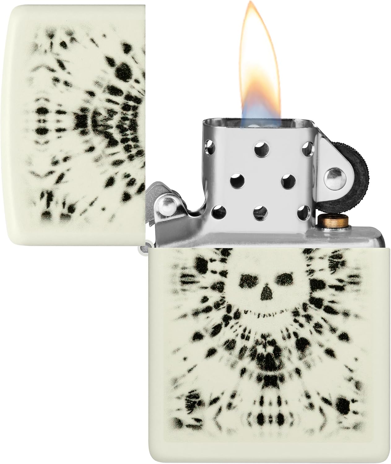 Detalle de Zippo Glowing Skull Design Glow in The Dark Pocket Lighter