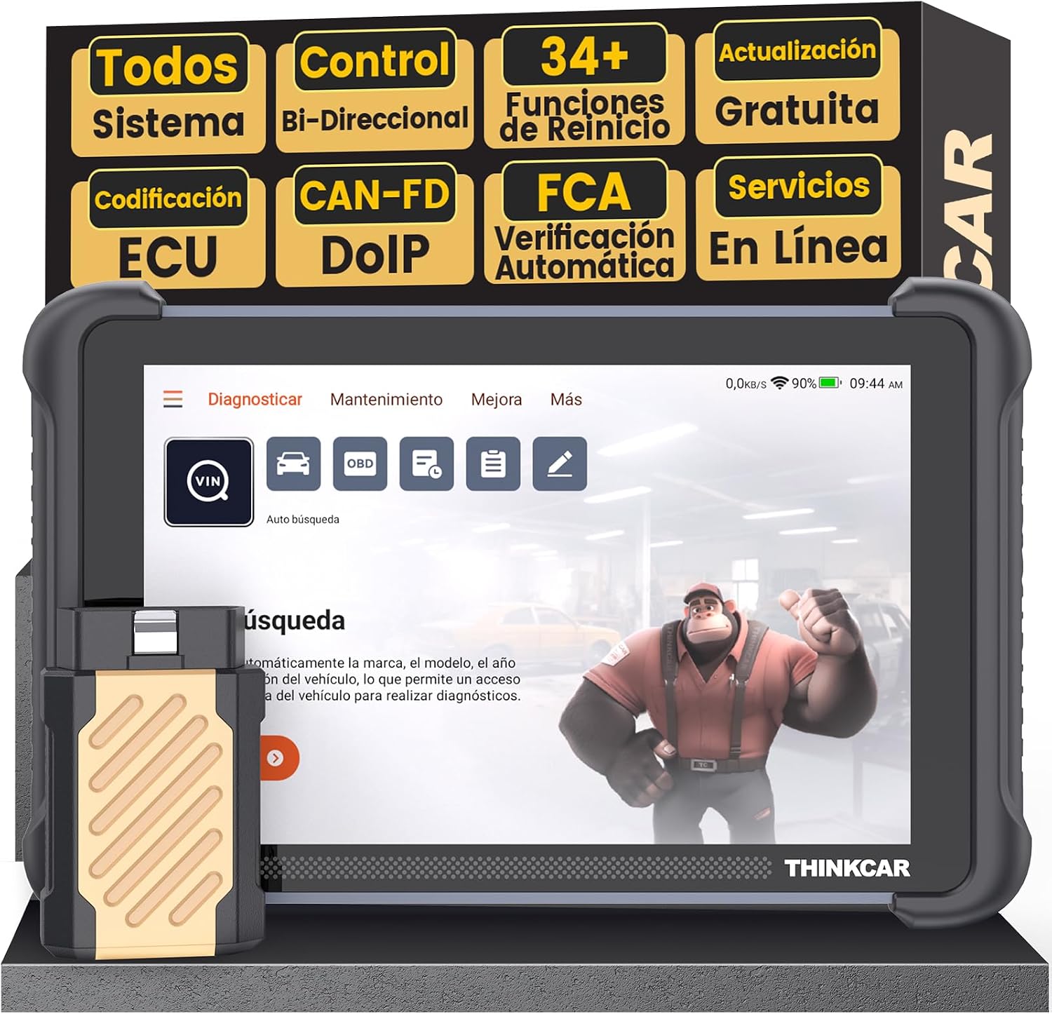 Detalle de ThinkScan 689BT OBD2 Diagnosis 34 funciones