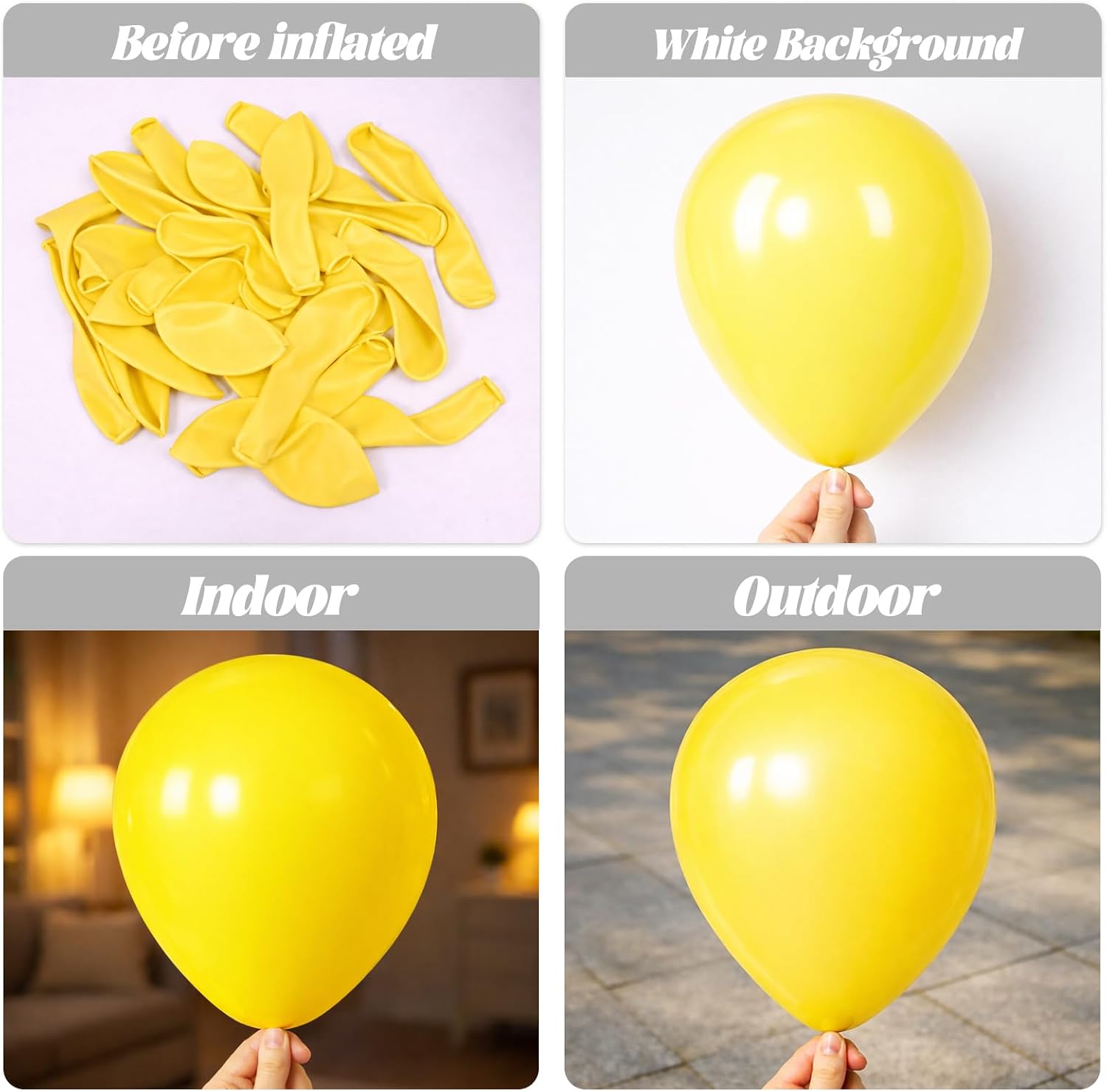 Detalle de Voircoloria Latex Party Balloons, 12-inch