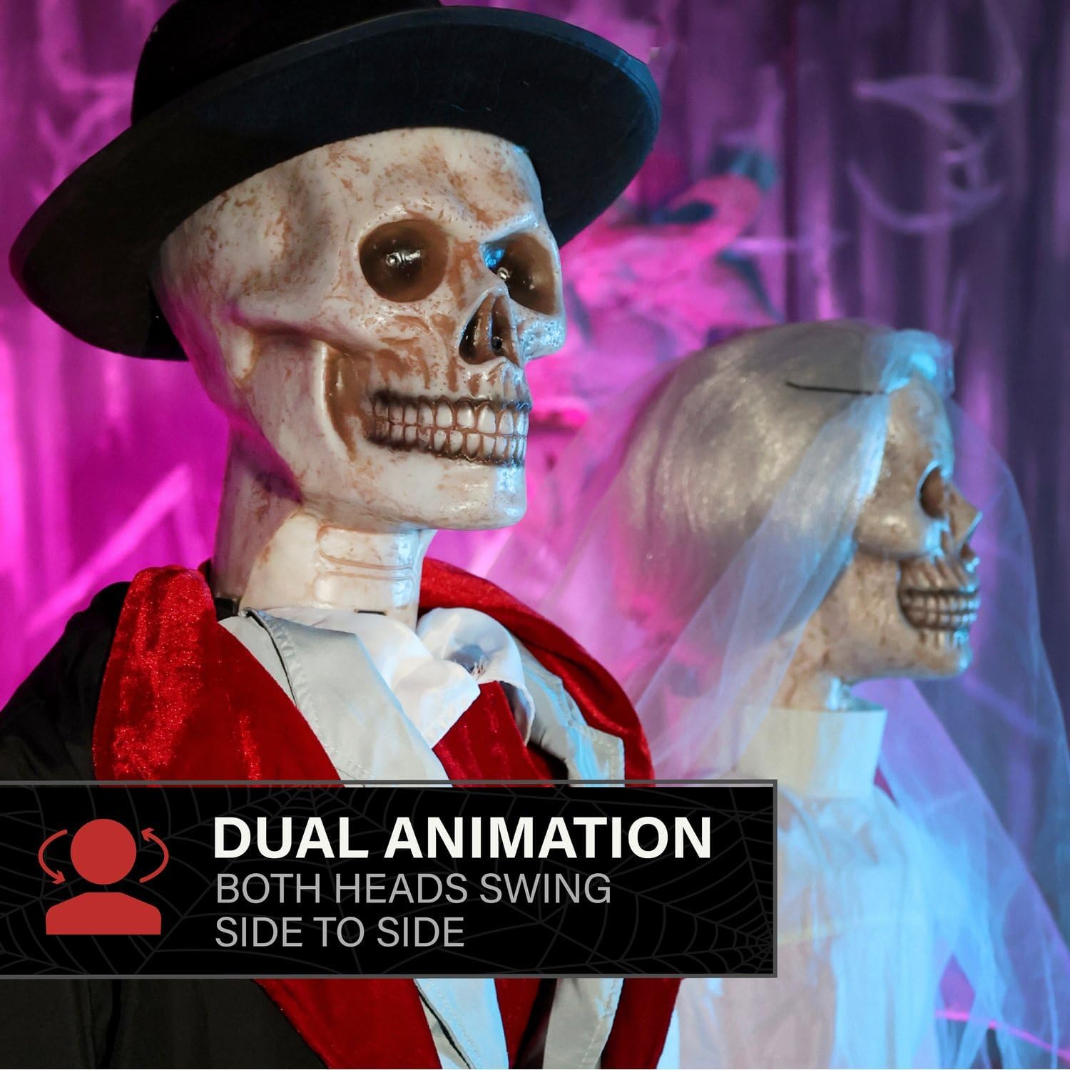 Detalle de Haunted Hill Farm Halloween Animatronic, 6.1-Ft.