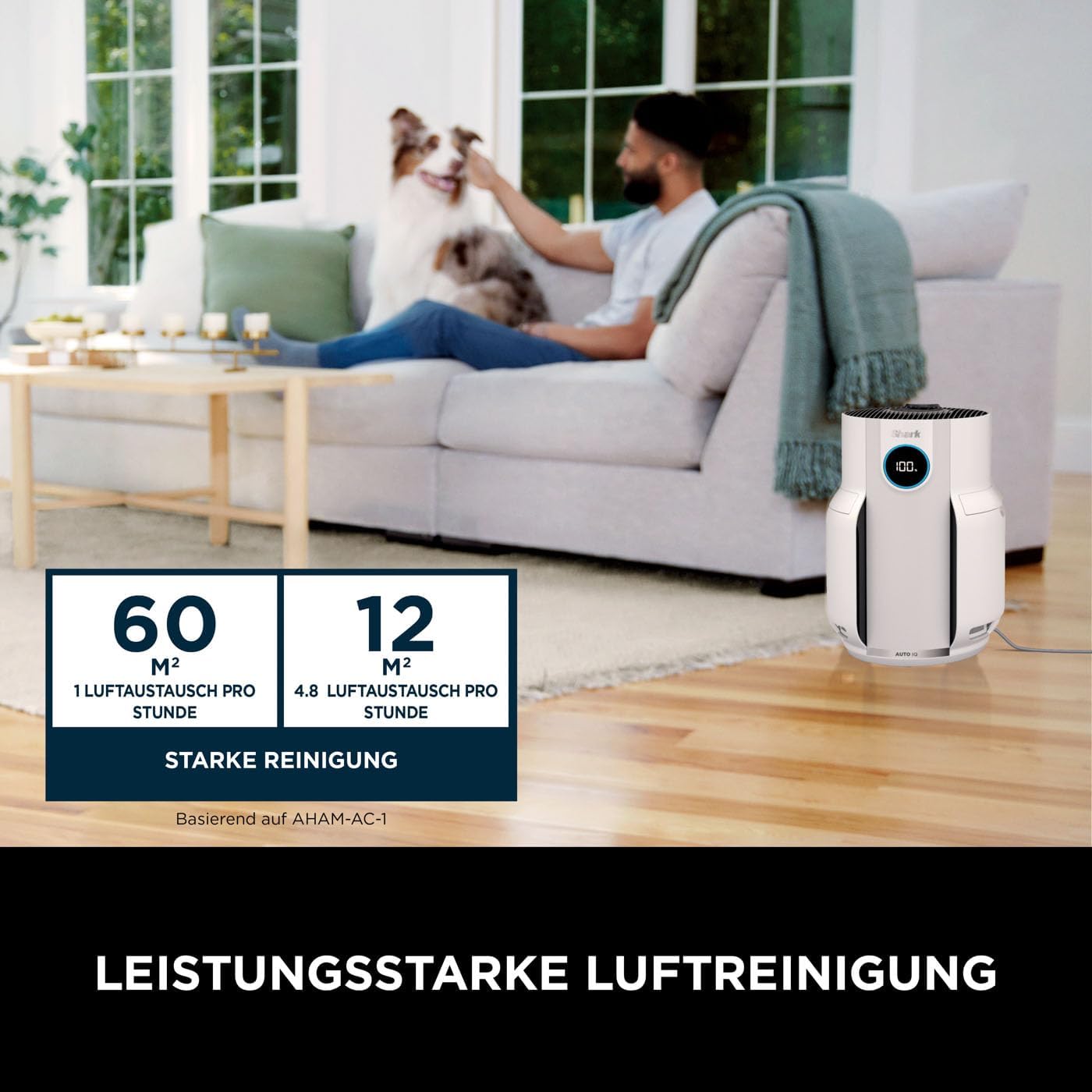 Detalle de Shark NeverChange Luftreiniger HEPA HP150 60 m²