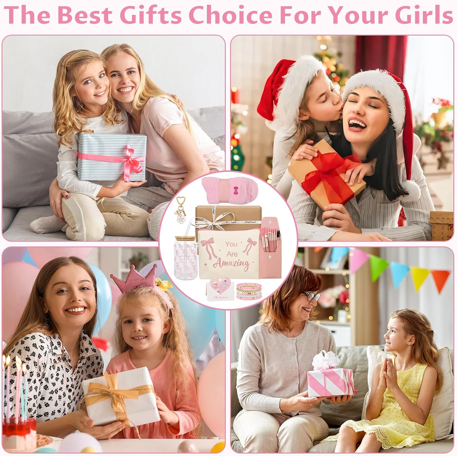 Thumbnail 6 de Kococaty CU-01 cadeauset voor meisjes met glazen beker en roze accessoires