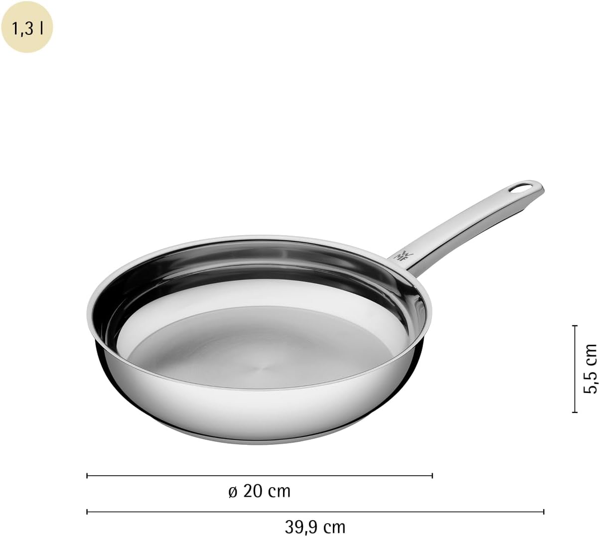Thumbnail 4 de WMF Profi Edelstahlpfanne 20 cm Bratpfanne Induktion