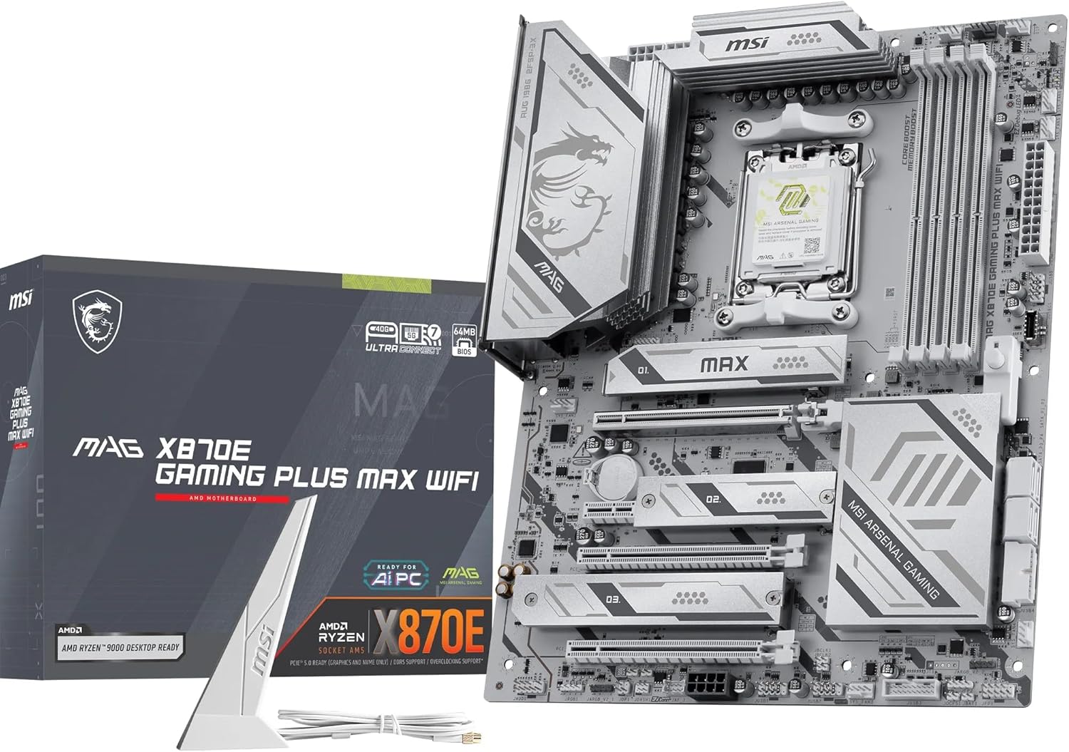Thumbnail 6 de MSI MPG X870E Carbon WiFi Gaming Motherboard