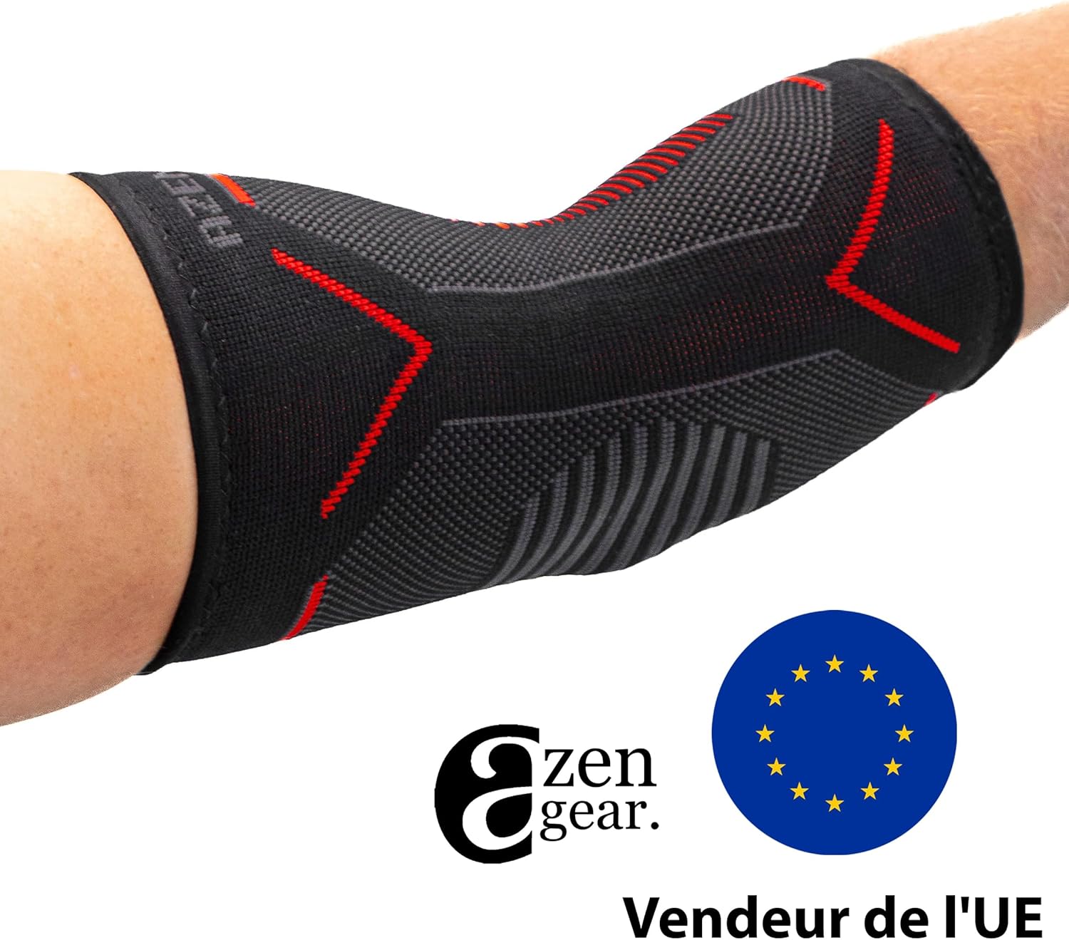 Thumbnail 4 de aZengear Coudière de compression (paire) pour sport et douleurs du coude – modèle respirant et lavable