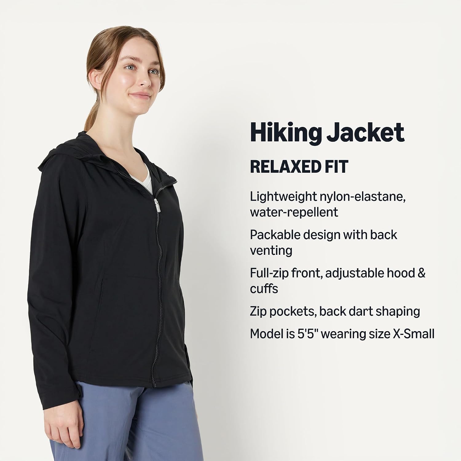 Detalle de Amazon Essentials Women's Water Repellent Active Hiking Outdoor Jacket