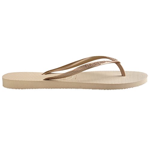 Thumbnail 1 de Havaianas Slim (Mini Me) Sandalias Niñas Sand Grey/Light Golden 🌟