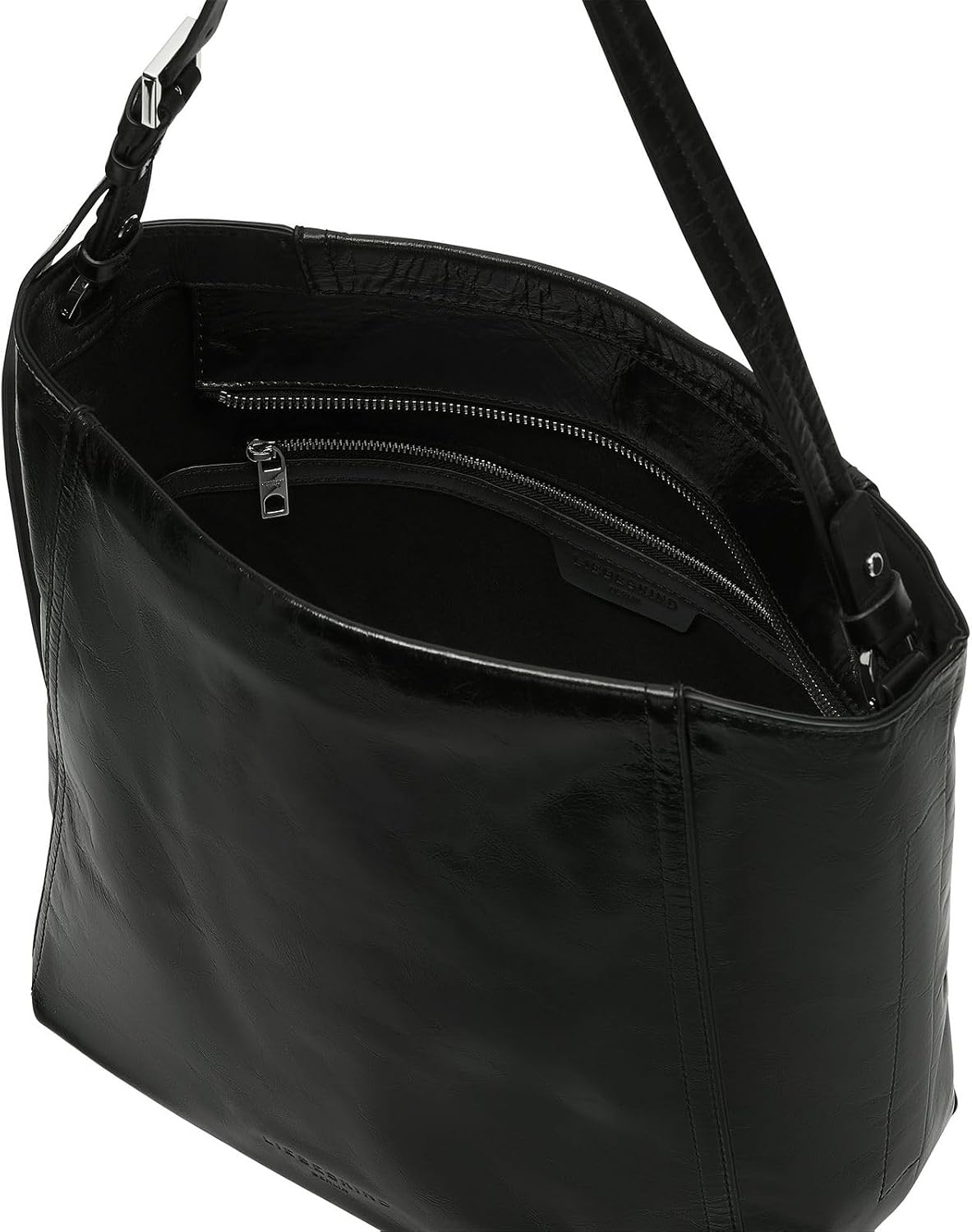 Detalle 2 de LIEBESKIND Chudy Hobo Hobo – Minimalistische Ledertasche aus hochwertigem Schafsleder