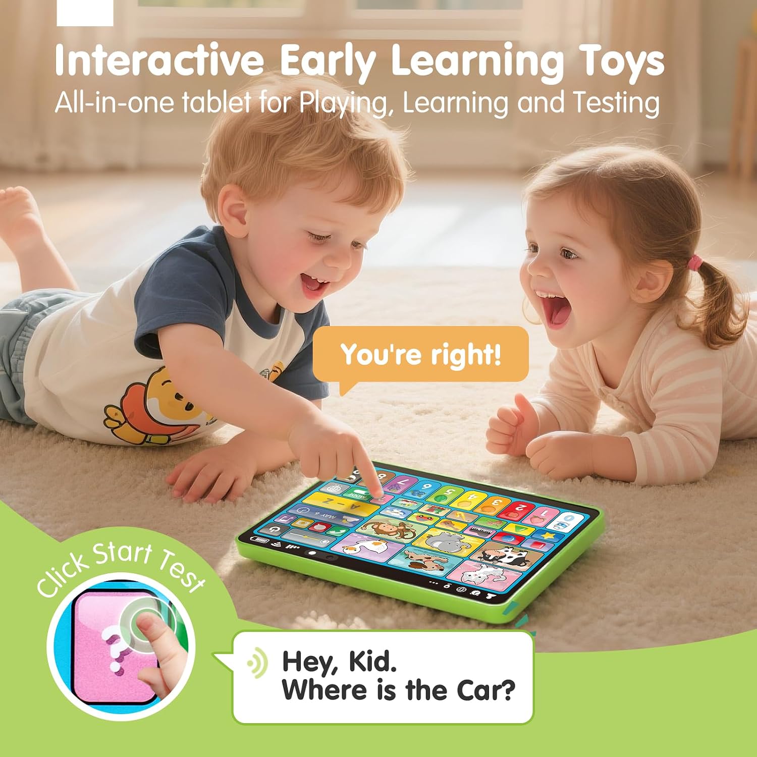 Thumbnail 5 de hahaland Multilingual Baby Learning Tablet (EN/DE/FR/IT/ES) – A Practical Screen-Free Toy for Language Sparks