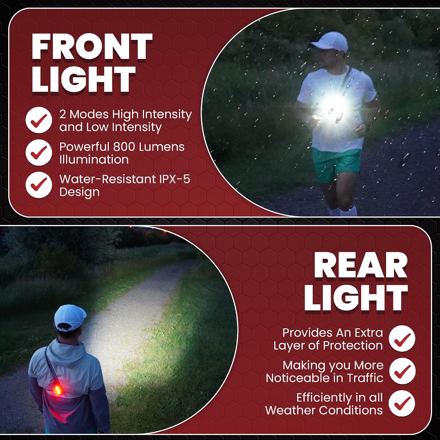 Thumbnail 6 de LUMEFIT Run Light running lights 500 lumen