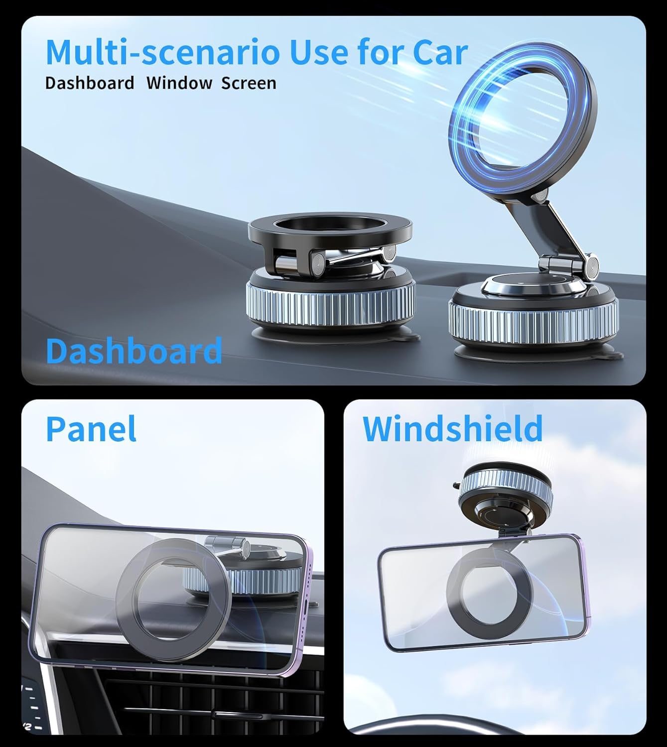 Thumbnail 5 de Gahenwo Vacuum Magnetic Car Phone Holder 360°