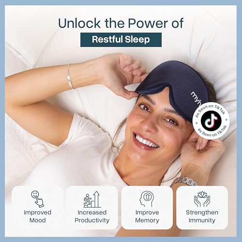 Detalle de MyHalos Blackout Sleep Mask: 3D Contoured Eye Mask for Sleeping