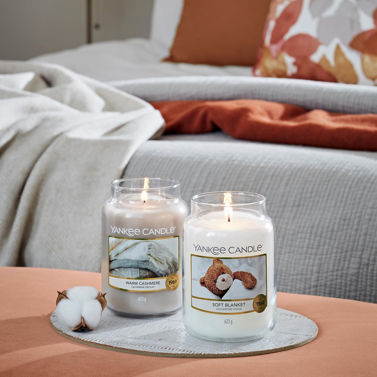 Thumbnail 3 de Bougie Yankee Candle Couverture douce, 150 h ⏳