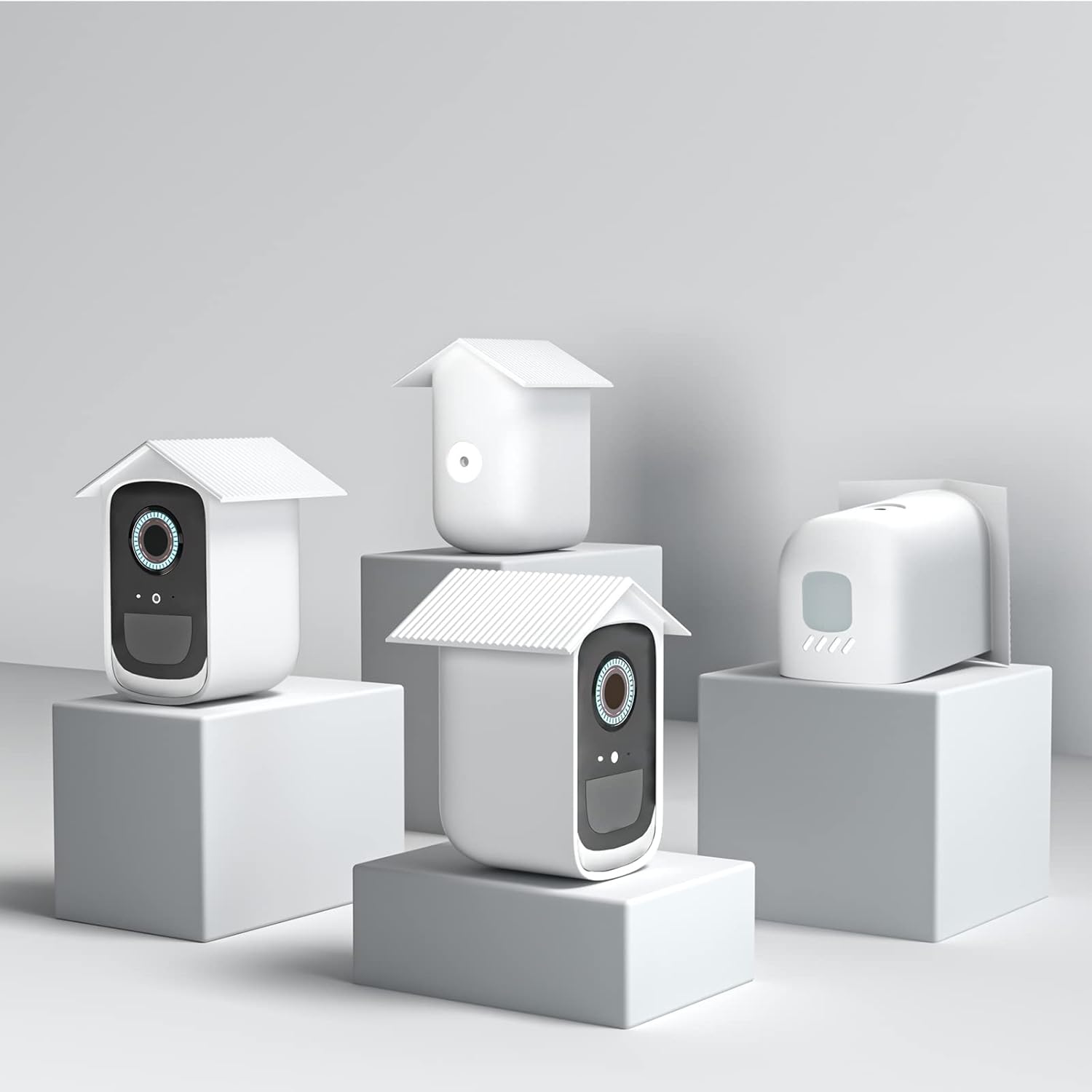 Thumbnail 6 de HOLACA Silikonhülle für eufy Security eufyCam S300 3C (Kamera nicht enthalten) – 2er Set in Weiß