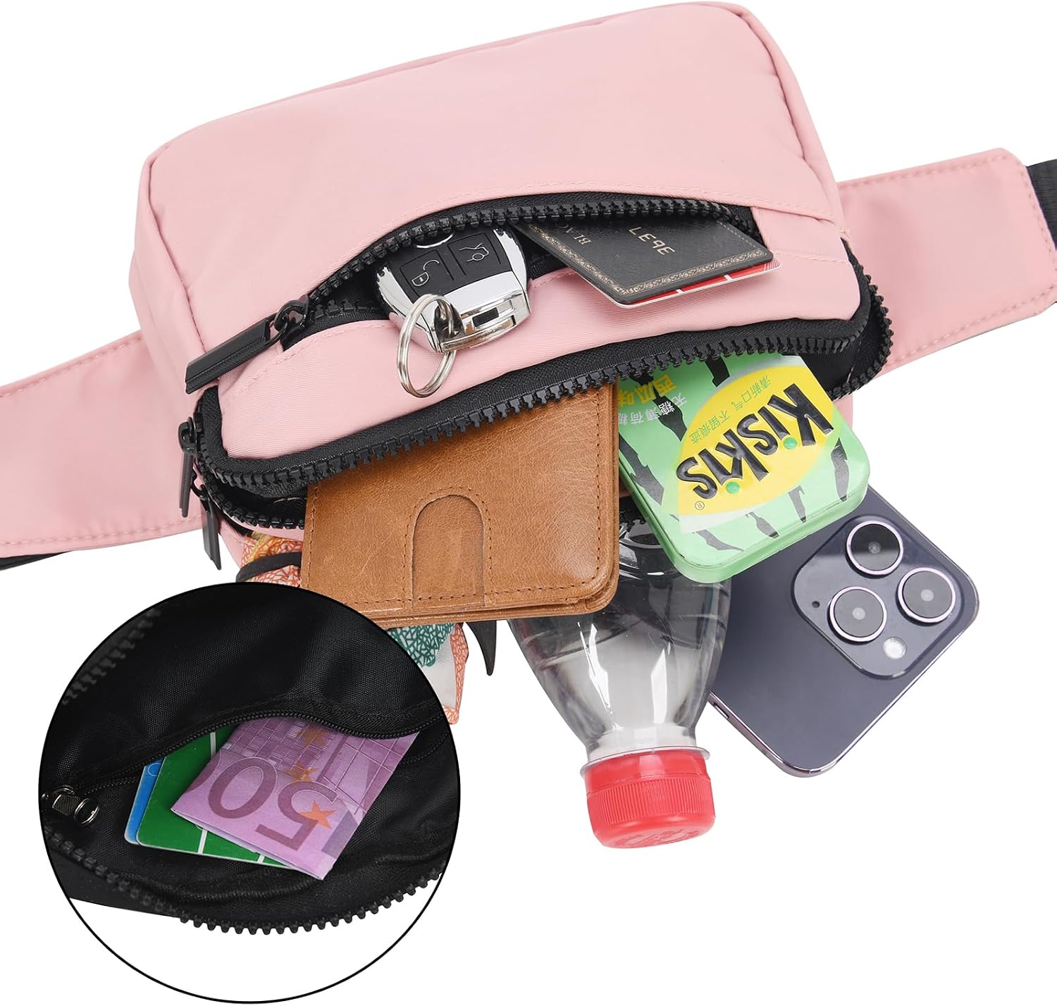 Thumbnail 6 de Bumbag Waist Fanny Pack for Ladies – 21x13x6 cm, 60–155 cm belt, waterproof polyester