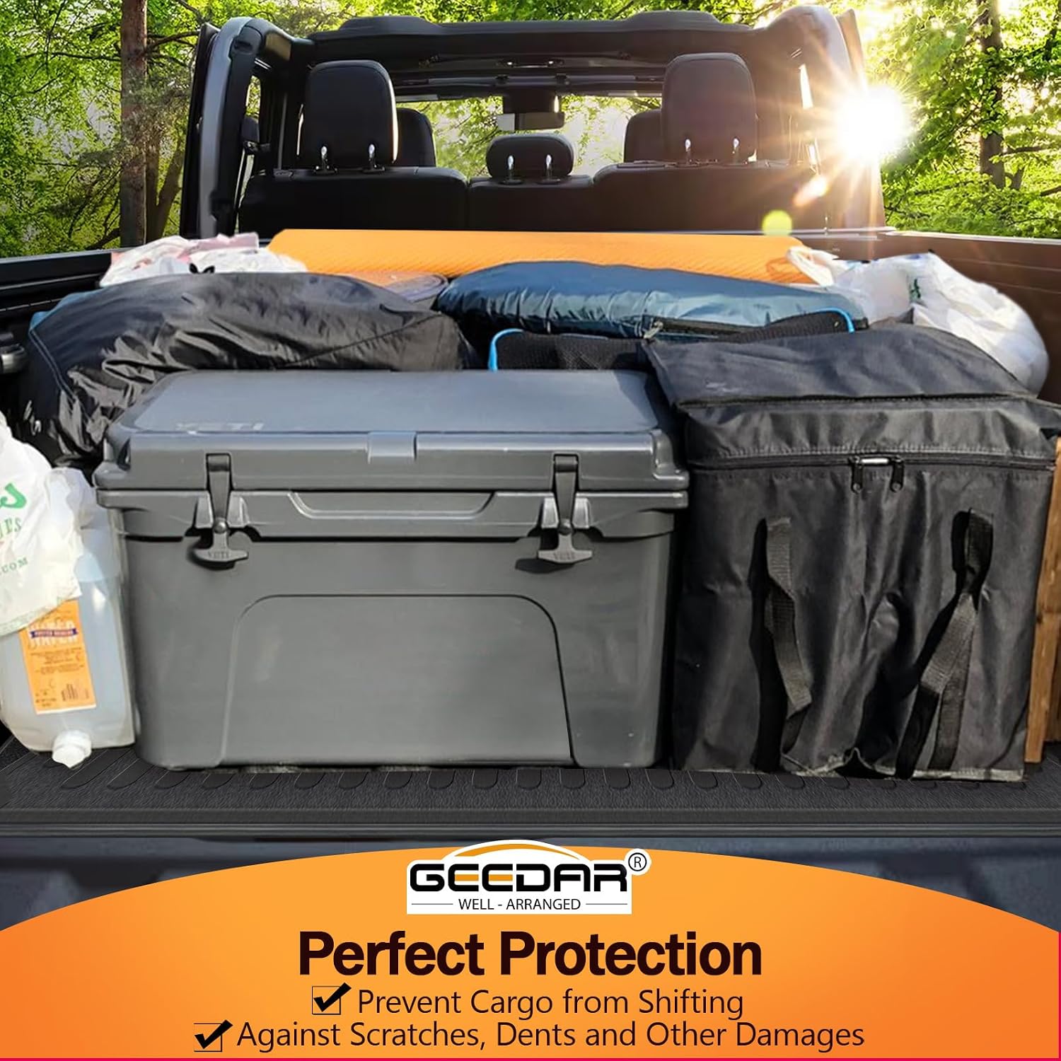 Thumbnail 6 de GEEDAR Truck Bed Mat for Jeep Gladiator JT 5-ft