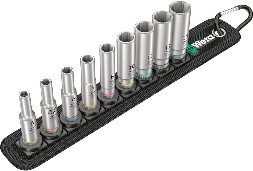 Detalle de Wera Belt A Deep 1, coffret douilles 1/4