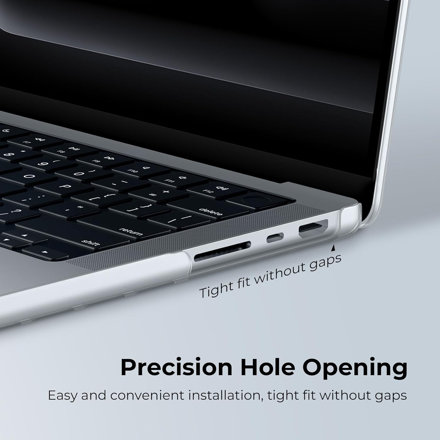 Thumbnail 5 de EooCoo Frost Clear Ultra-Thin Hard Shell Case for MacBook Pro 14-inch (M1–M5, 2021–2026) Pro/Max