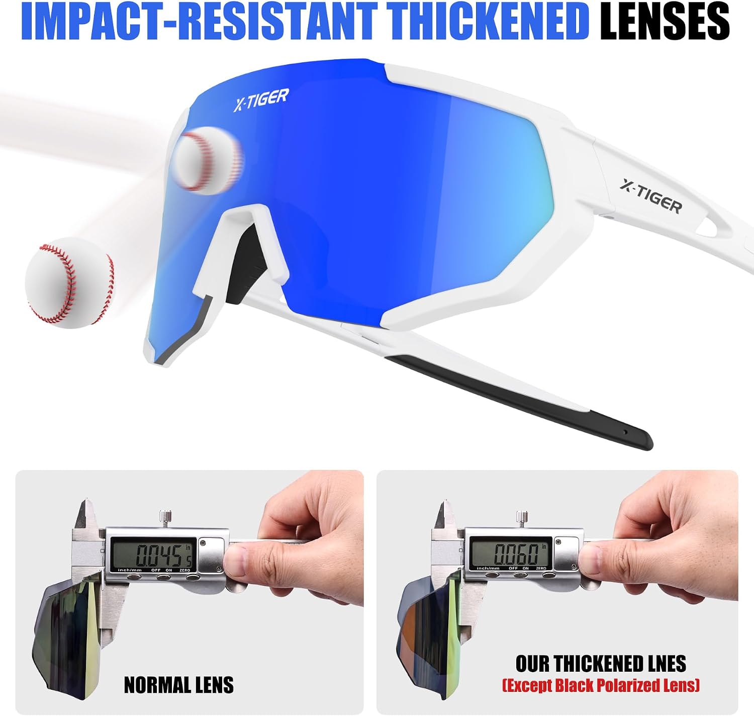 Detalle 2 de X-TIGER Fahrradbrille mit 5 WechselglĂ€sern đ