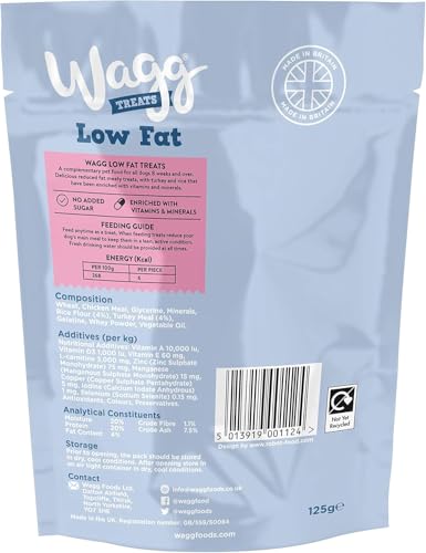 Detalle de Wagg Low Fat Lamb & Rice Dog Treats 125g (Pack of 7) – A practical training and snack option