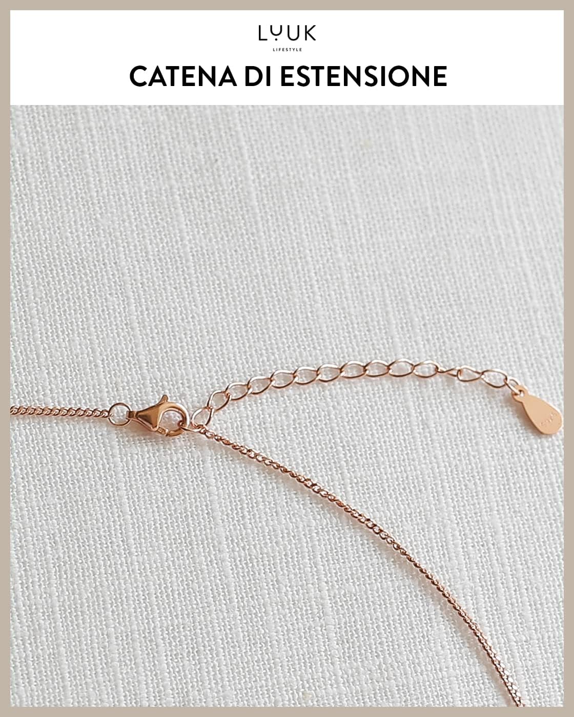 Thumbnail 3 de LUUK LIFESTYLE Collana acciaio 49 cm