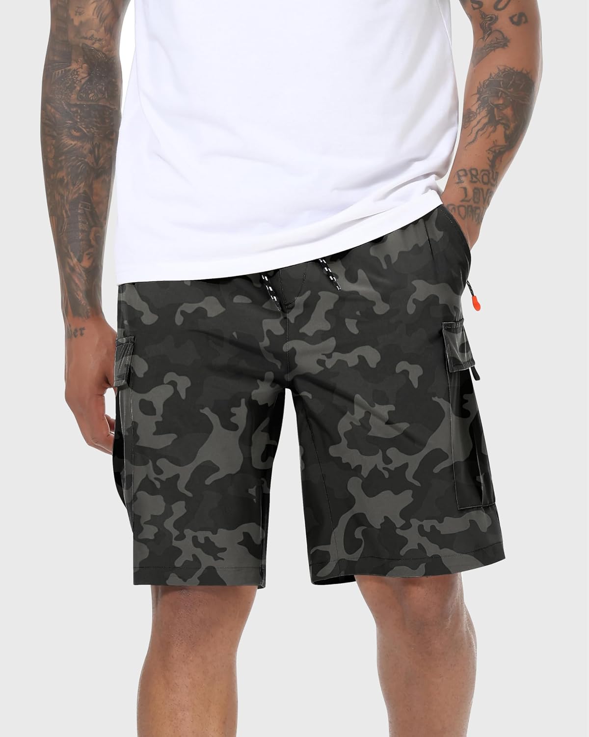 Detalle 2 de Men's Cargo Shorts Quick Dry Stretch 5 Pockets