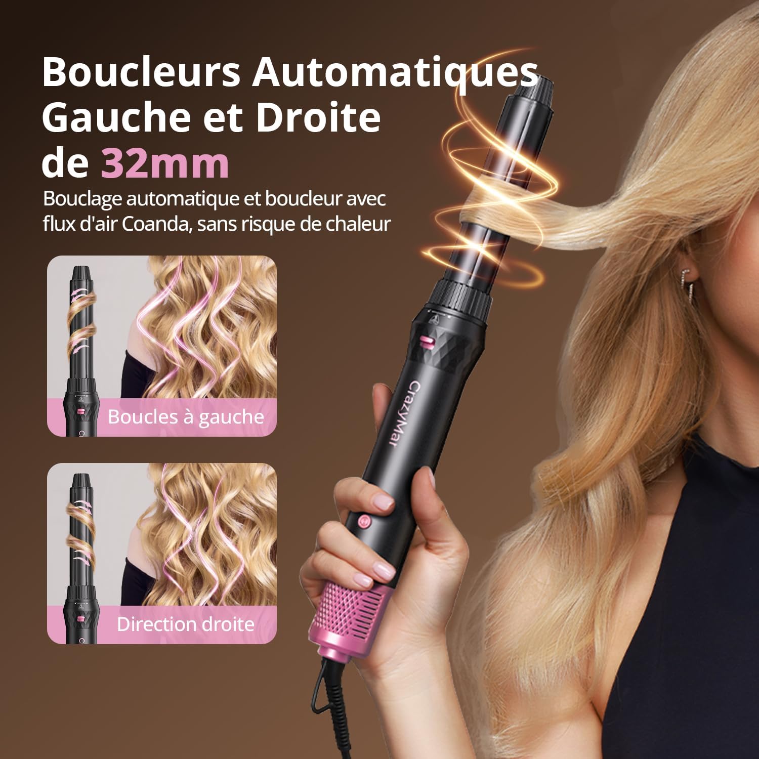 Detalle 1 de CrazyMar Brosse soufflante 7 en 1 110 000