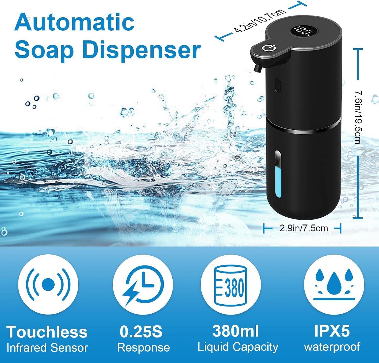 Detalle 2 de OHIFAST Automatic Soap Dispenser 12.8 oz