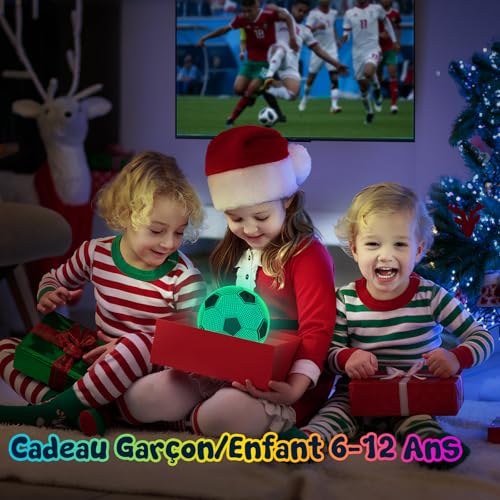 Detalle de Foot Cadeau Garçon – Veilleuse Enfant 3D Football par Linkax