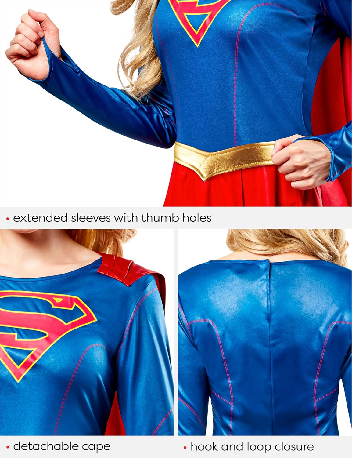 Thumbnail 4 de Rubie's Supergirl Kostüm für Erwachsene 🎭