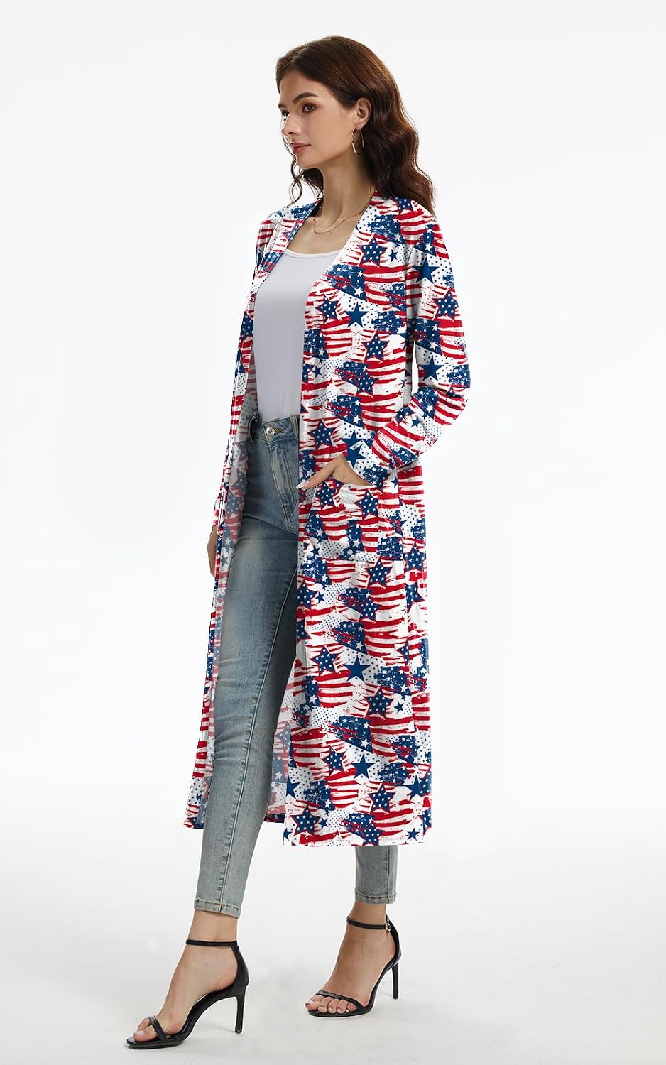 Detalle de AYIFU Women's Maxi Cardigan