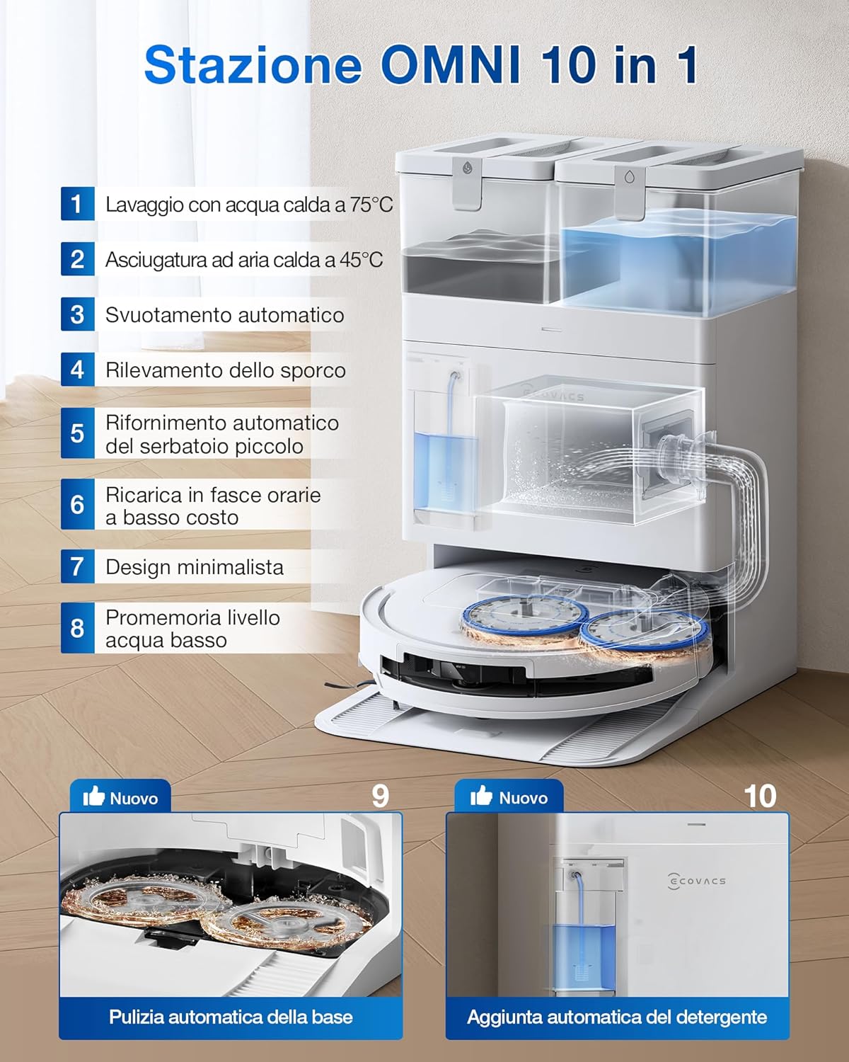 Thumbnail 5 de ECOVACS DEEBOT T50 PRO OMNI Gen2 21000 Pa